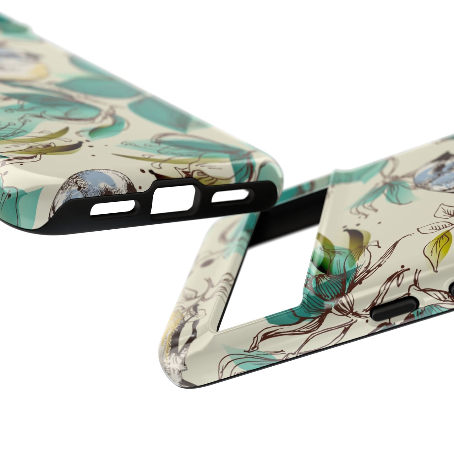 Floral Bird Phone Case - Tough Cases for Nature Lovers