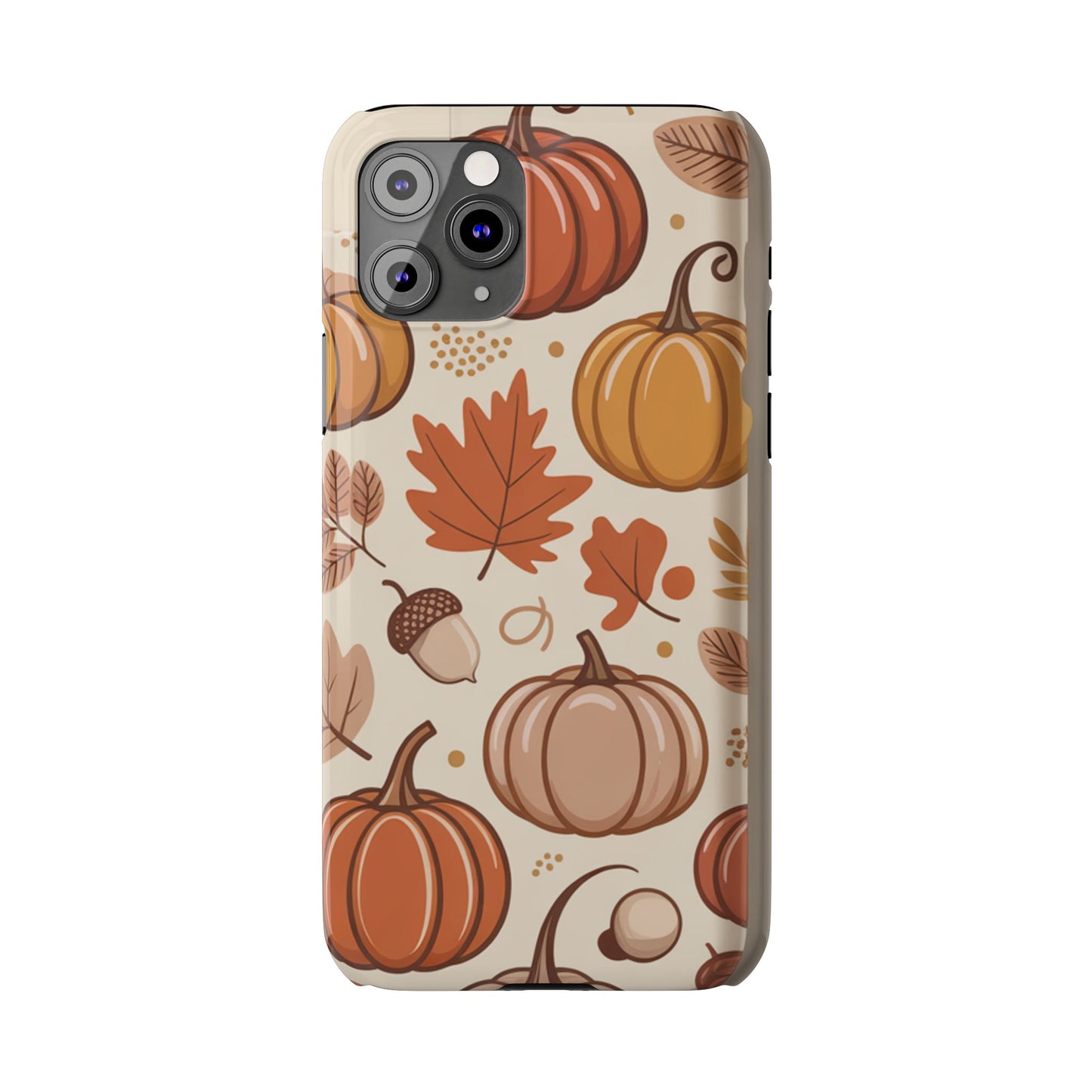 Autumn Pumpkin Phone Case, Fall Slim Phone Cover, Thanksgiving Gift, Cute Fall Phone Case, Seasonal Phone Accessory