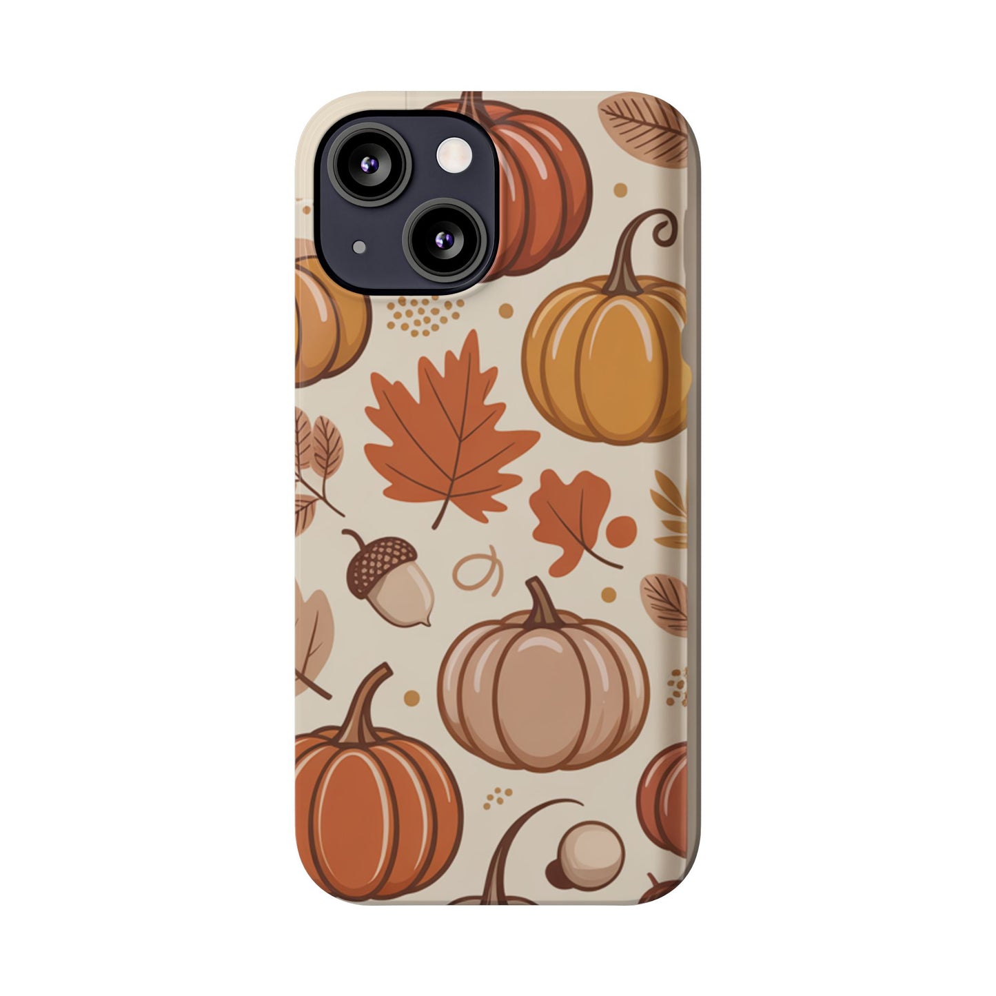 Autumn Pumpkin Phone Case, Fall Slim Phone Cover, Thanksgiving Gift, Cute Fall Phone Case, Seasonal Phone Accessory