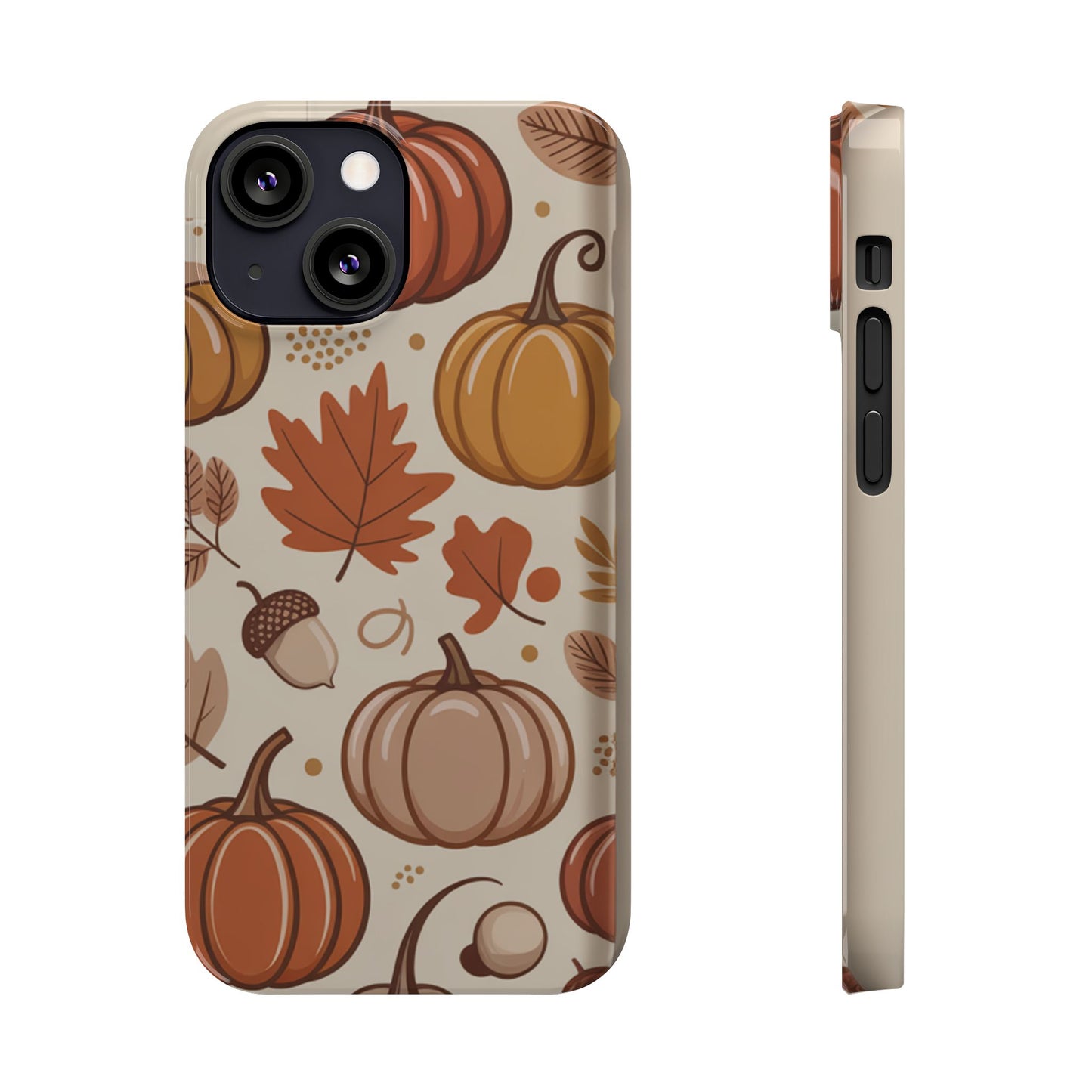 Autumn Pumpkin Phone Case, Fall Slim Phone Cover, Thanksgiving Gift, Cute Fall Phone Case, Seasonal Phone Accessory