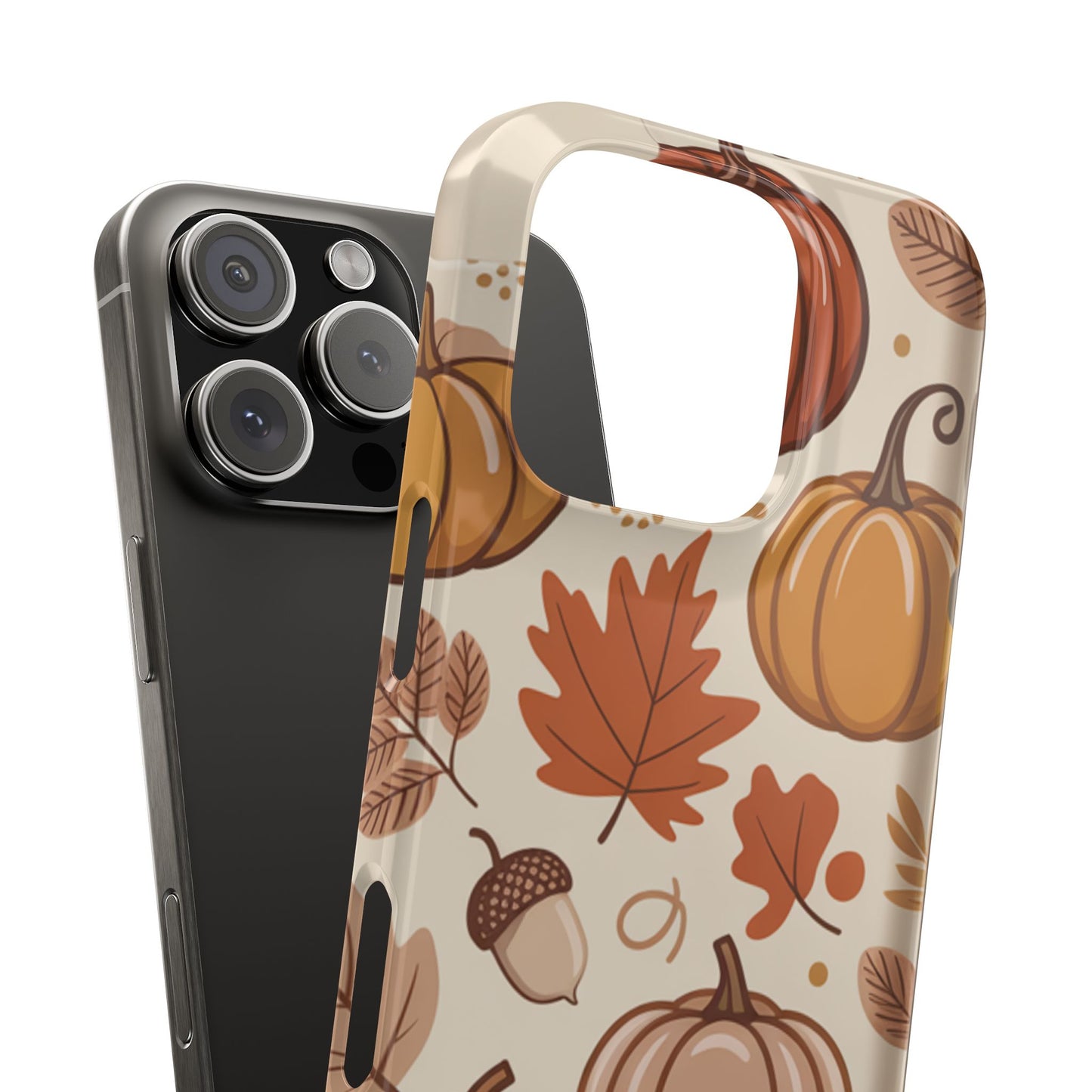 Autumn Pumpkin Phone Case, Fall Slim Phone Cover, Thanksgiving Gift, Cute Fall Phone Case, Seasonal Phone Accessory