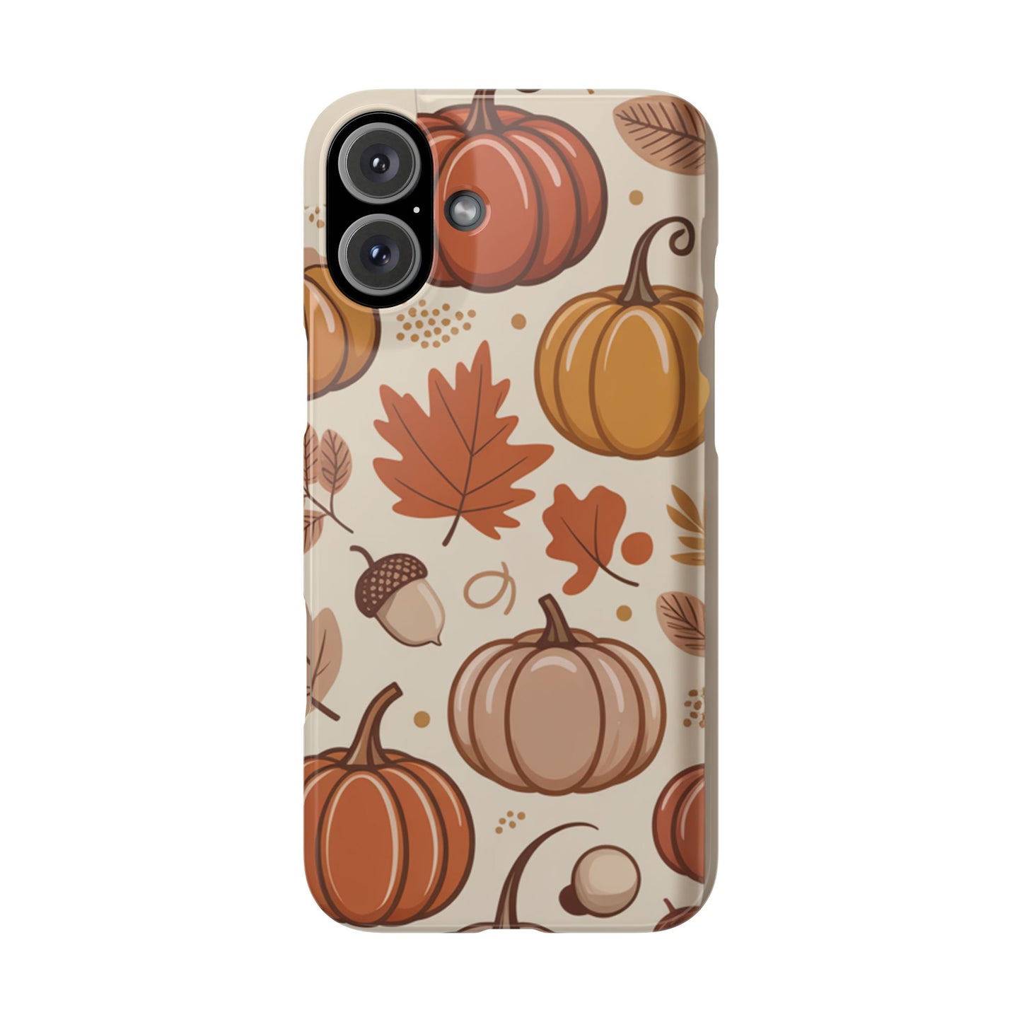 Autumn Pumpkin Phone Case, Fall Slim Phone Cover, Thanksgiving Gift, Cute Fall Phone Case, Seasonal Phone Accessory