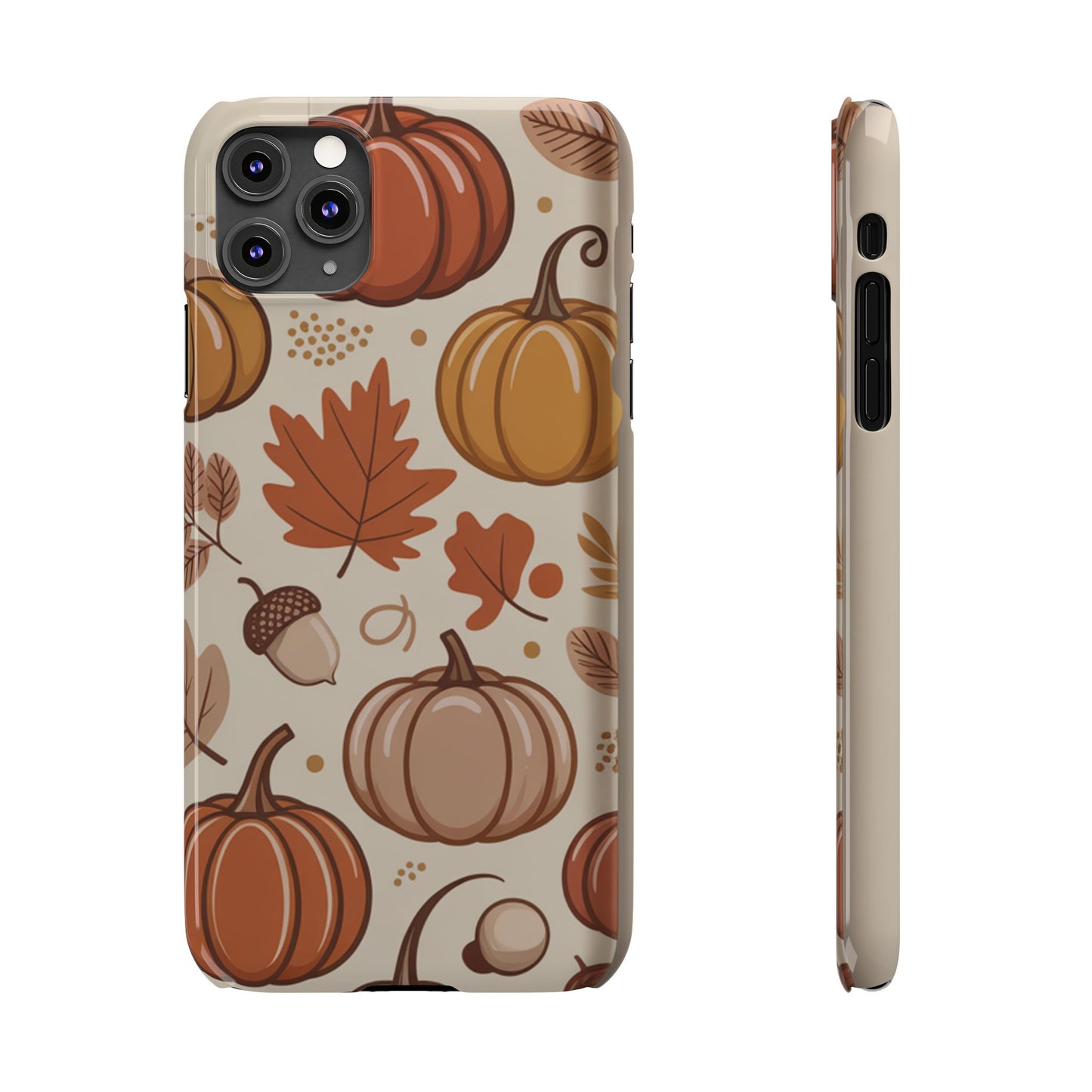 Autumn Pumpkin Phone Case, Fall Slim Phone Cover, Thanksgiving Gift, Cute Fall Phone Case, Seasonal Phone Accessory