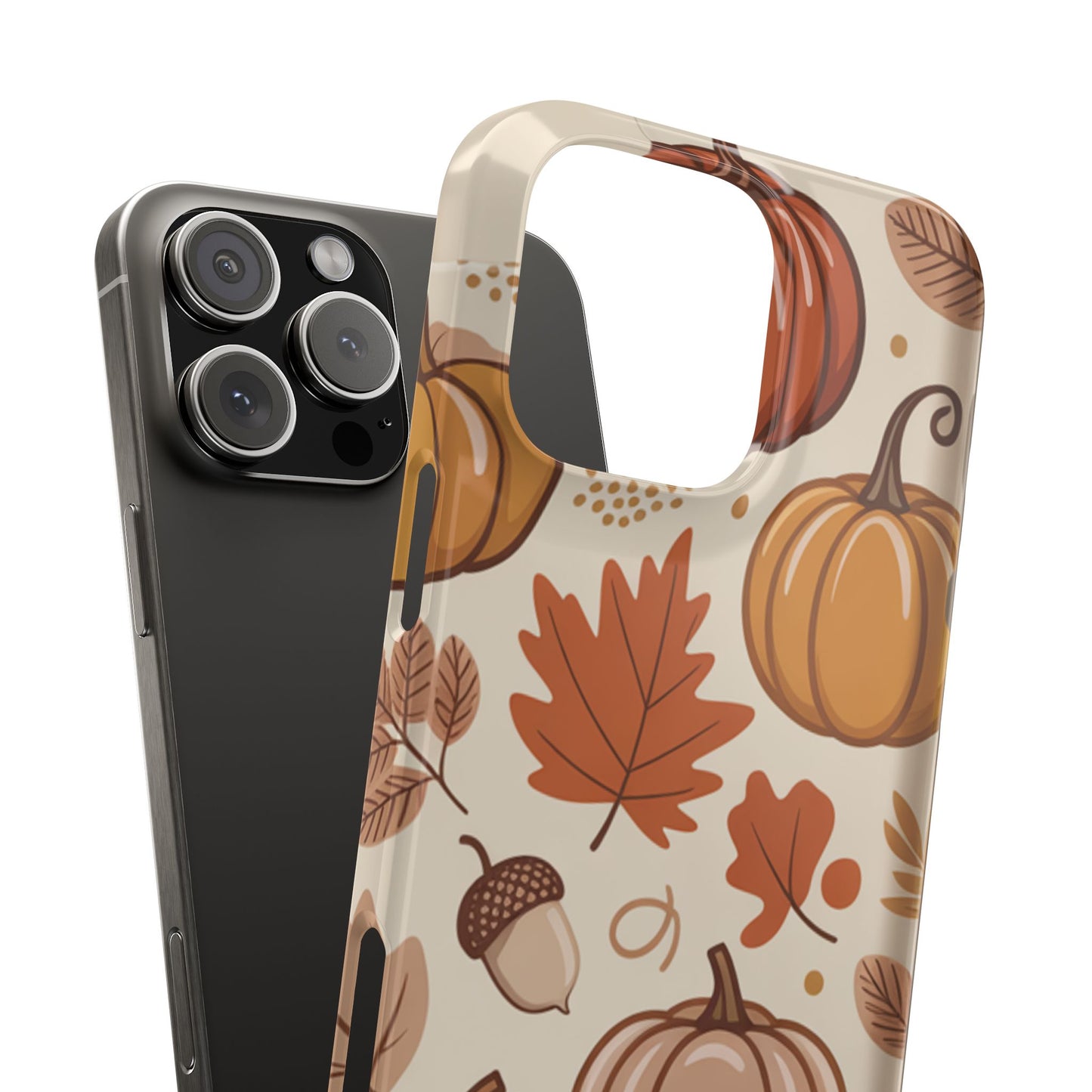 Autumn Pumpkin Phone Case, Fall Slim Phone Cover, Thanksgiving Gift, Cute Fall Phone Case, Seasonal Phone Accessory