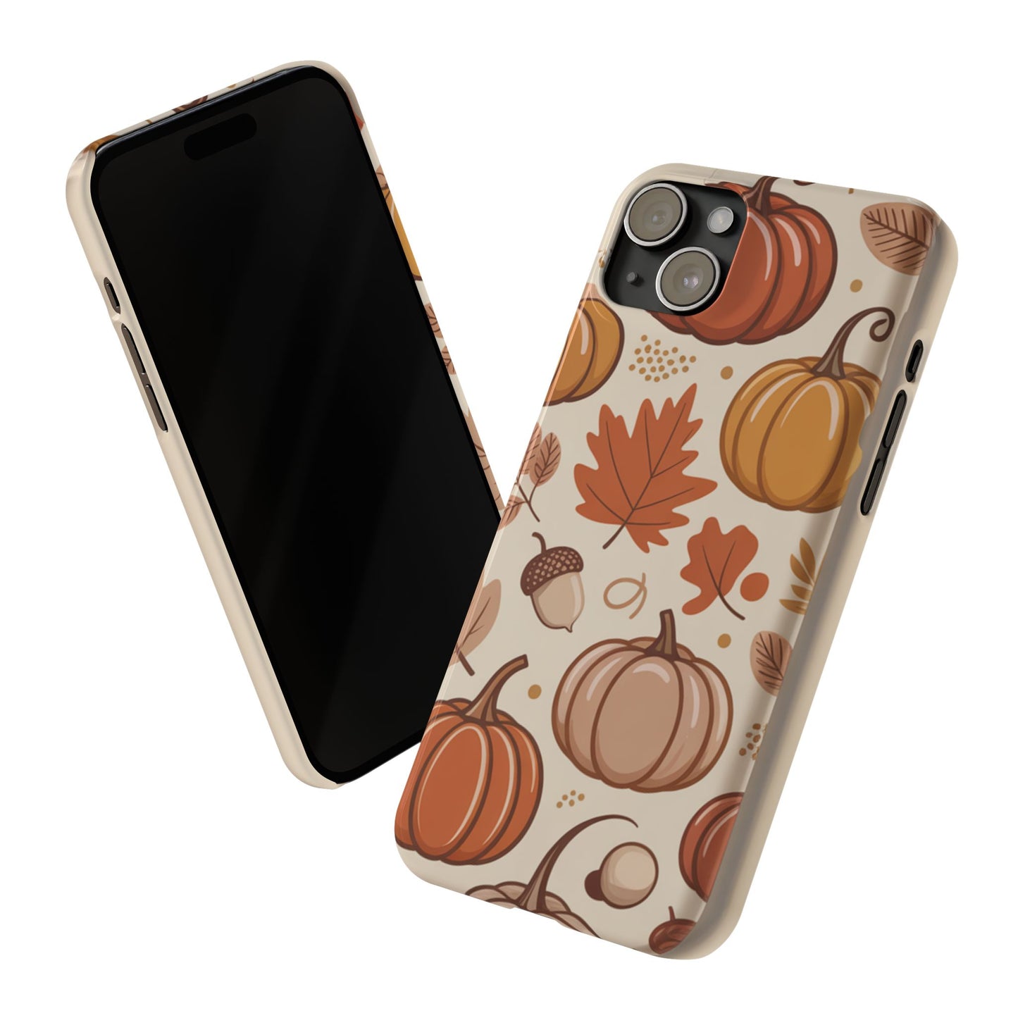 Autumn Pumpkin Phone Case, Fall Slim Phone Cover, Thanksgiving Gift, Cute Fall Phone Case, Seasonal Phone Accessory