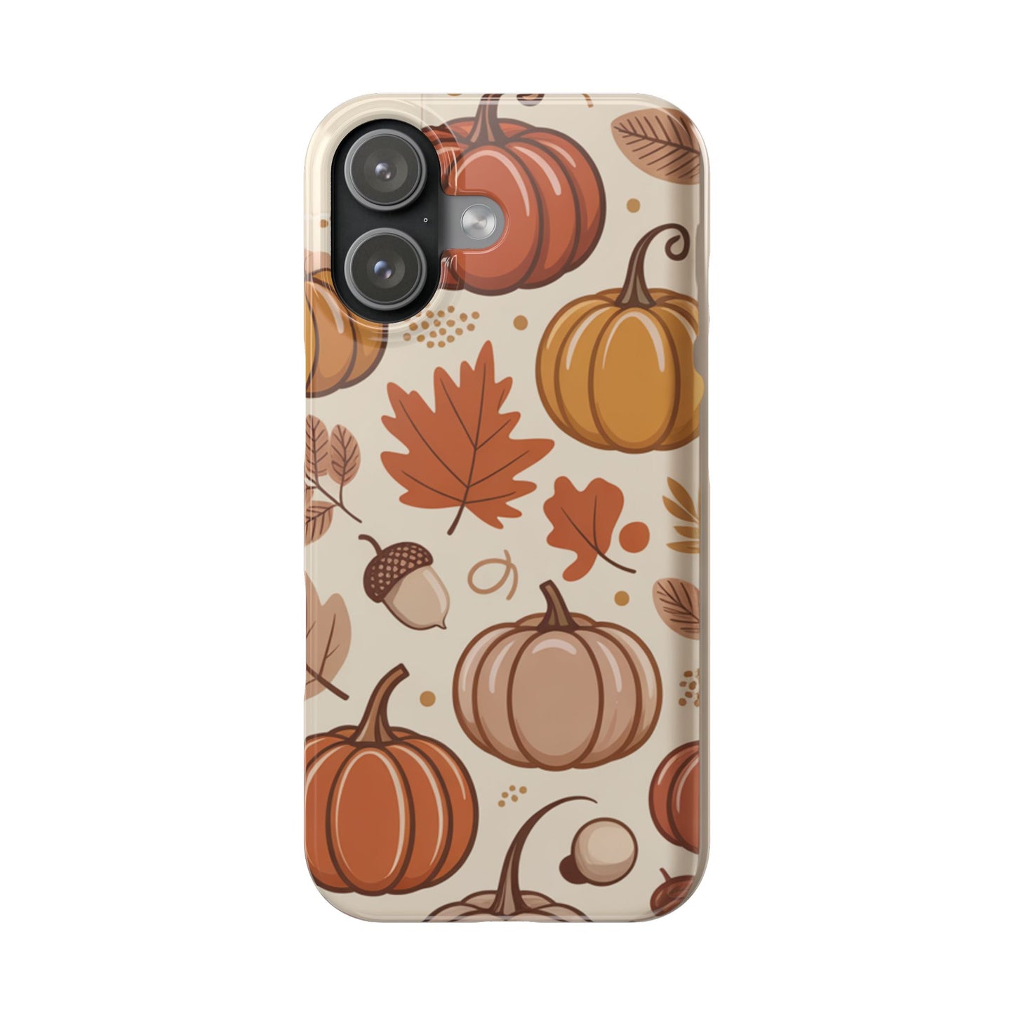 Autumn Pumpkin Phone Case, Fall Slim Phone Cover, Thanksgiving Gift, Cute Fall Phone Case, Seasonal Phone Accessory