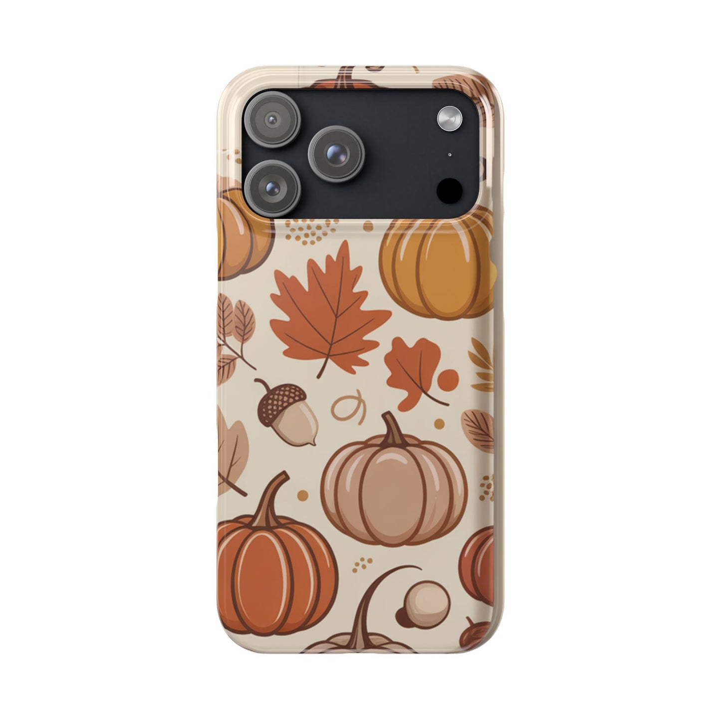 Autumn Pumpkin Phone Case, Fall Slim Phone Cover, Thanksgiving Gift, Cute Fall Phone Case, Seasonal Phone Accessory