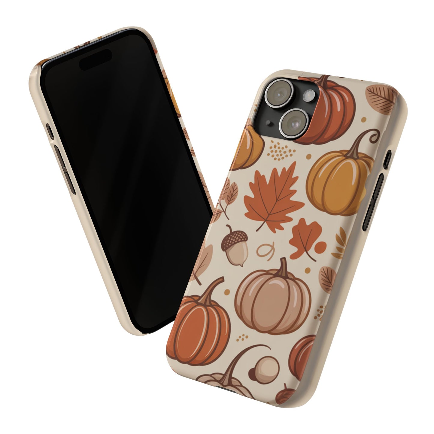Autumn Pumpkin Phone Case, Fall Slim Phone Cover, Thanksgiving Gift, Cute Fall Phone Case, Seasonal Phone Accessory