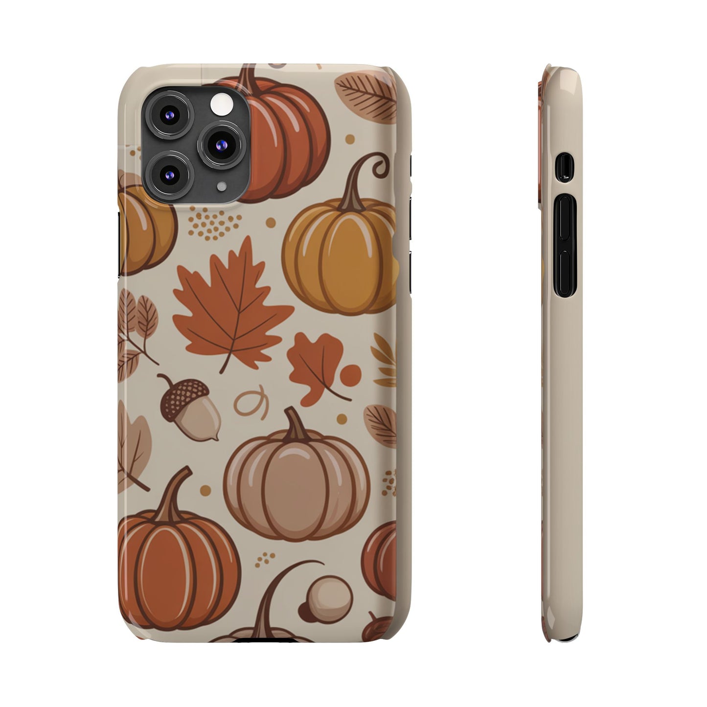 Autumn Pumpkin Phone Case, Fall Slim Phone Cover, Thanksgiving Gift, Cute Fall Phone Case, Seasonal Phone Accessory