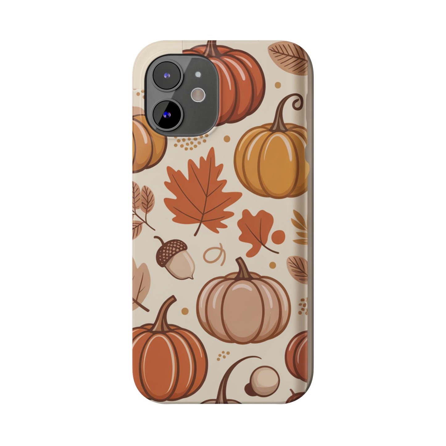 Autumn Pumpkin Phone Case, Fall Slim Phone Cover, Thanksgiving Gift, Cute Fall Phone Case, Seasonal Phone Accessory