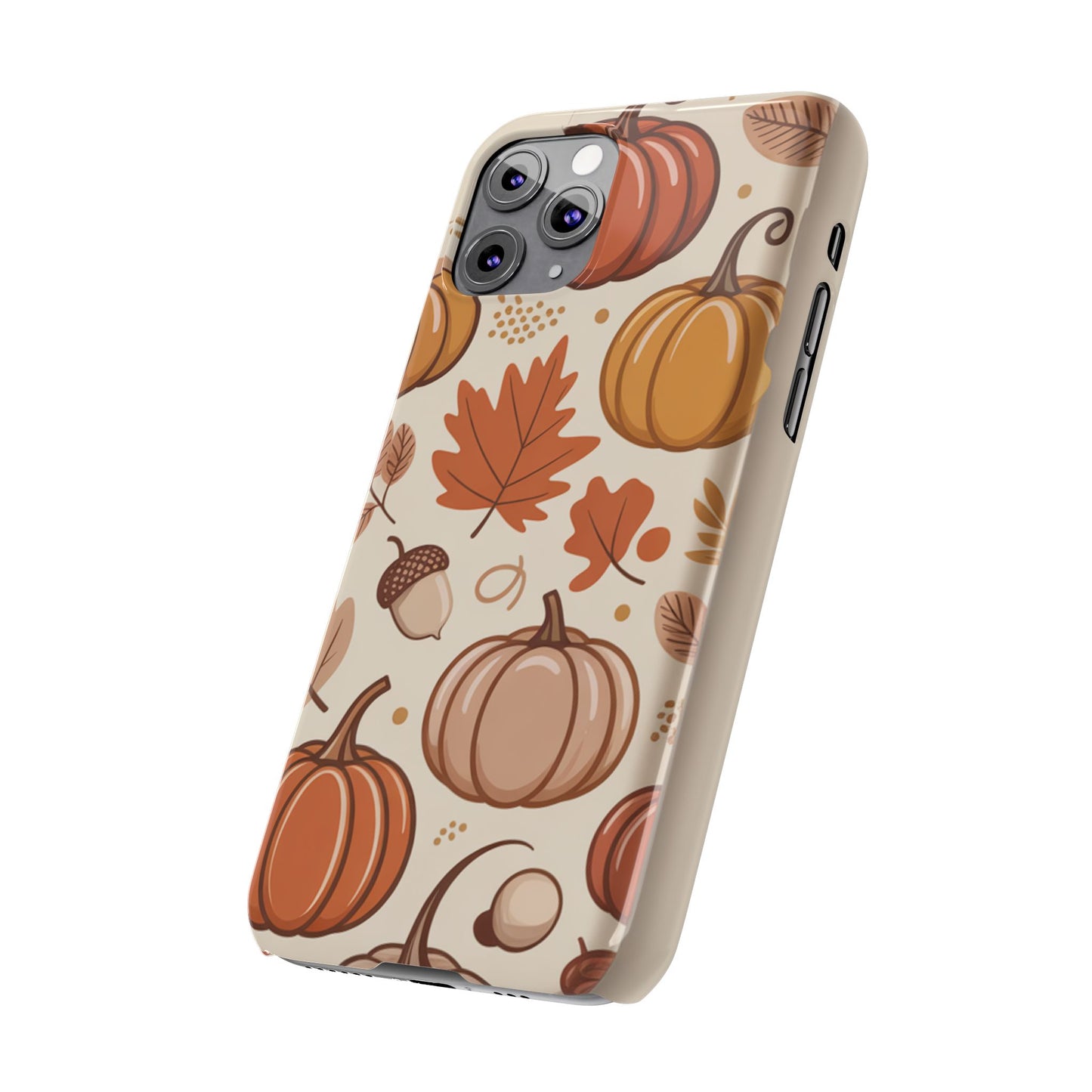Autumn Pumpkin Phone Case, Fall Slim Phone Cover, Thanksgiving Gift, Cute Fall Phone Case, Seasonal Phone Accessory