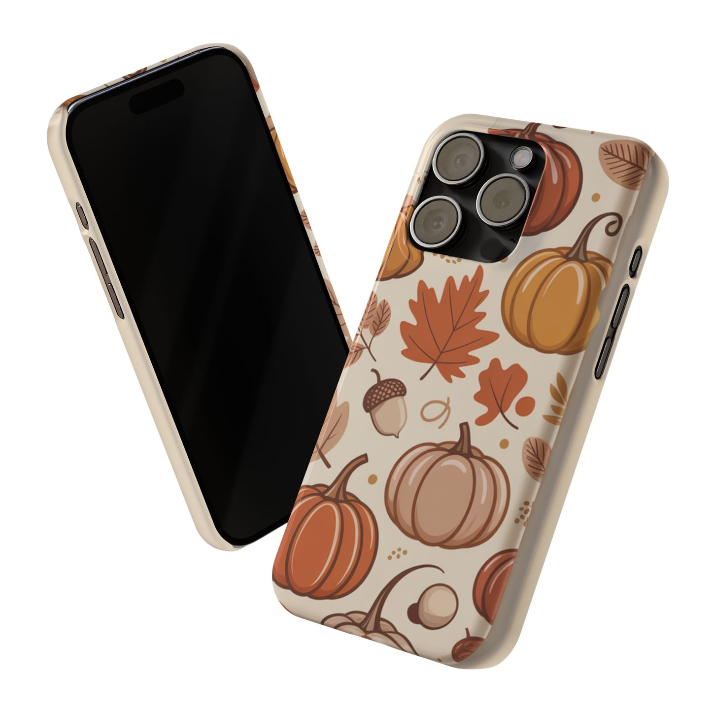 Autumn Pumpkin Phone Case, Fall Slim Phone Cover, Thanksgiving Gift, Cute Fall Phone Case, Seasonal Phone Accessory