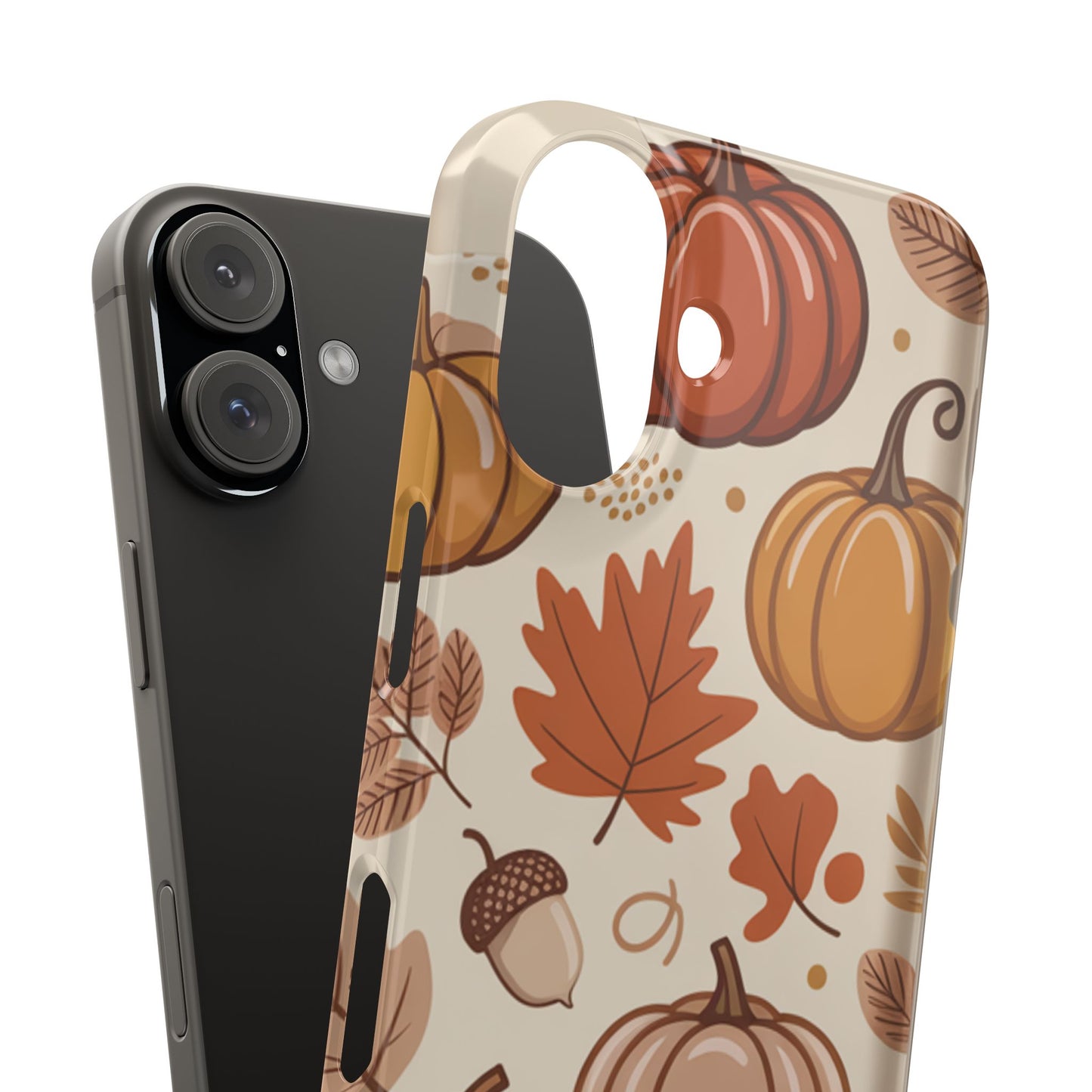 Autumn Pumpkin Phone Case, Fall Slim Phone Cover, Thanksgiving Gift, Cute Fall Phone Case, Seasonal Phone Accessory