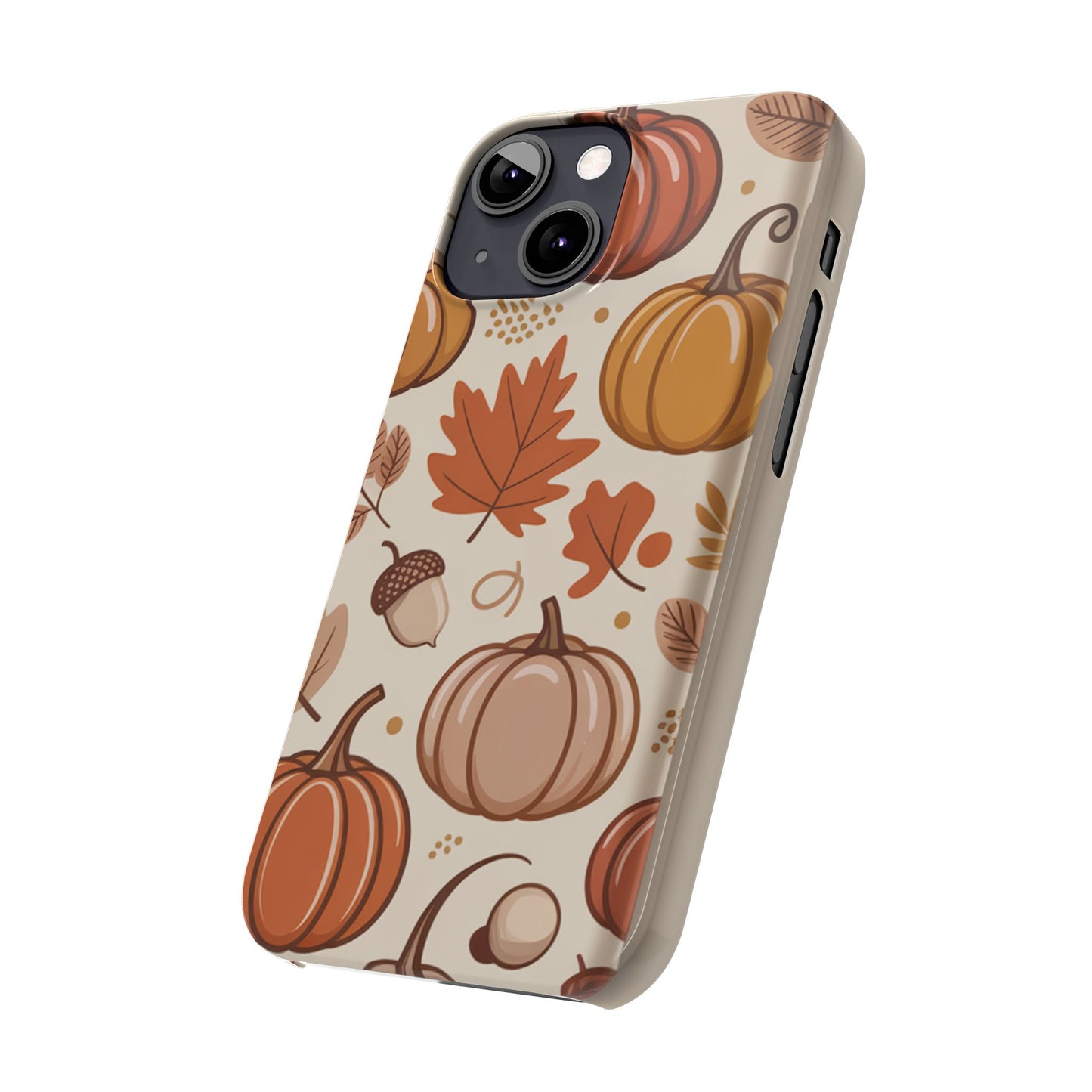 Autumn Pumpkin Phone Case, Fall Slim Phone Cover, Thanksgiving Gift, Cute Fall Phone Case, Seasonal Phone Accessory