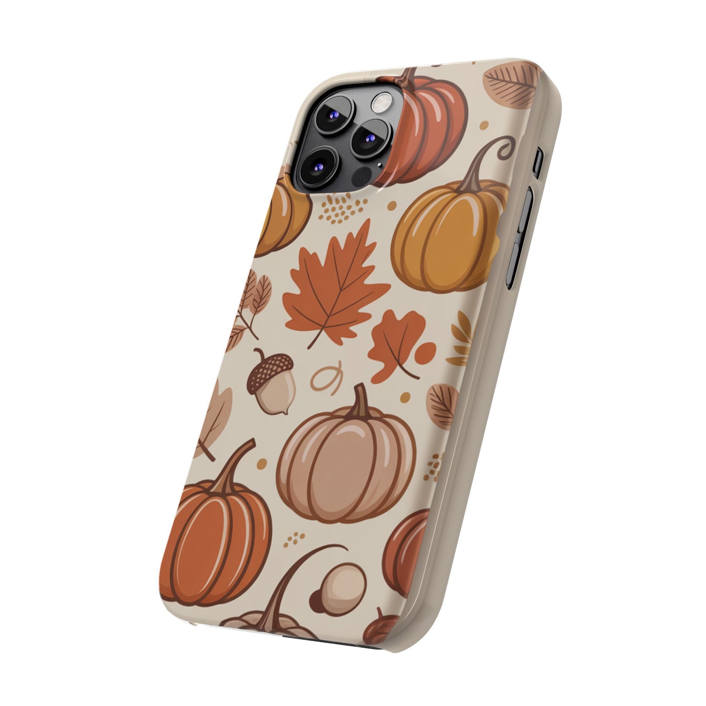 Autumn Pumpkin Phone Case, Fall Slim Phone Cover, Thanksgiving Gift, Cute Fall Phone Case, Seasonal Phone Accessory
