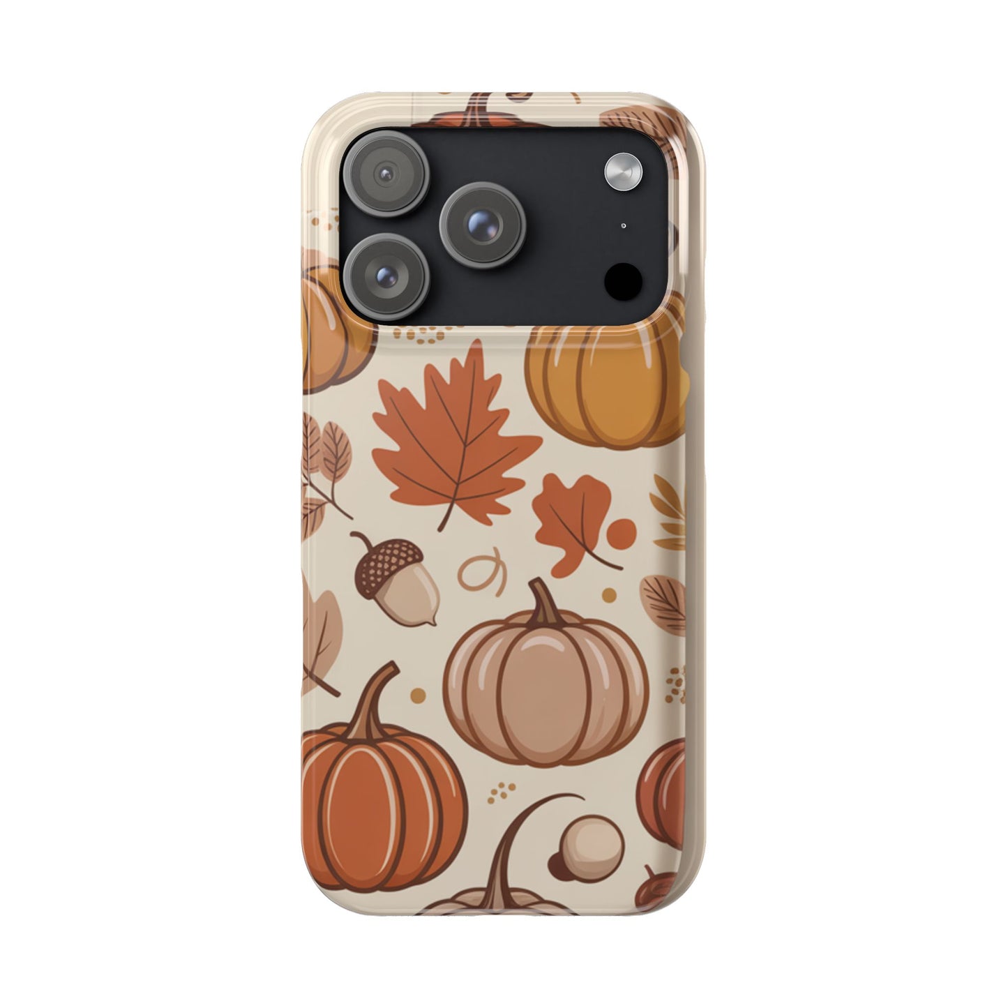 Autumn Pumpkin Phone Case, Fall Slim Phone Cover, Thanksgiving Gift, Cute Fall Phone Case, Seasonal Phone Accessory