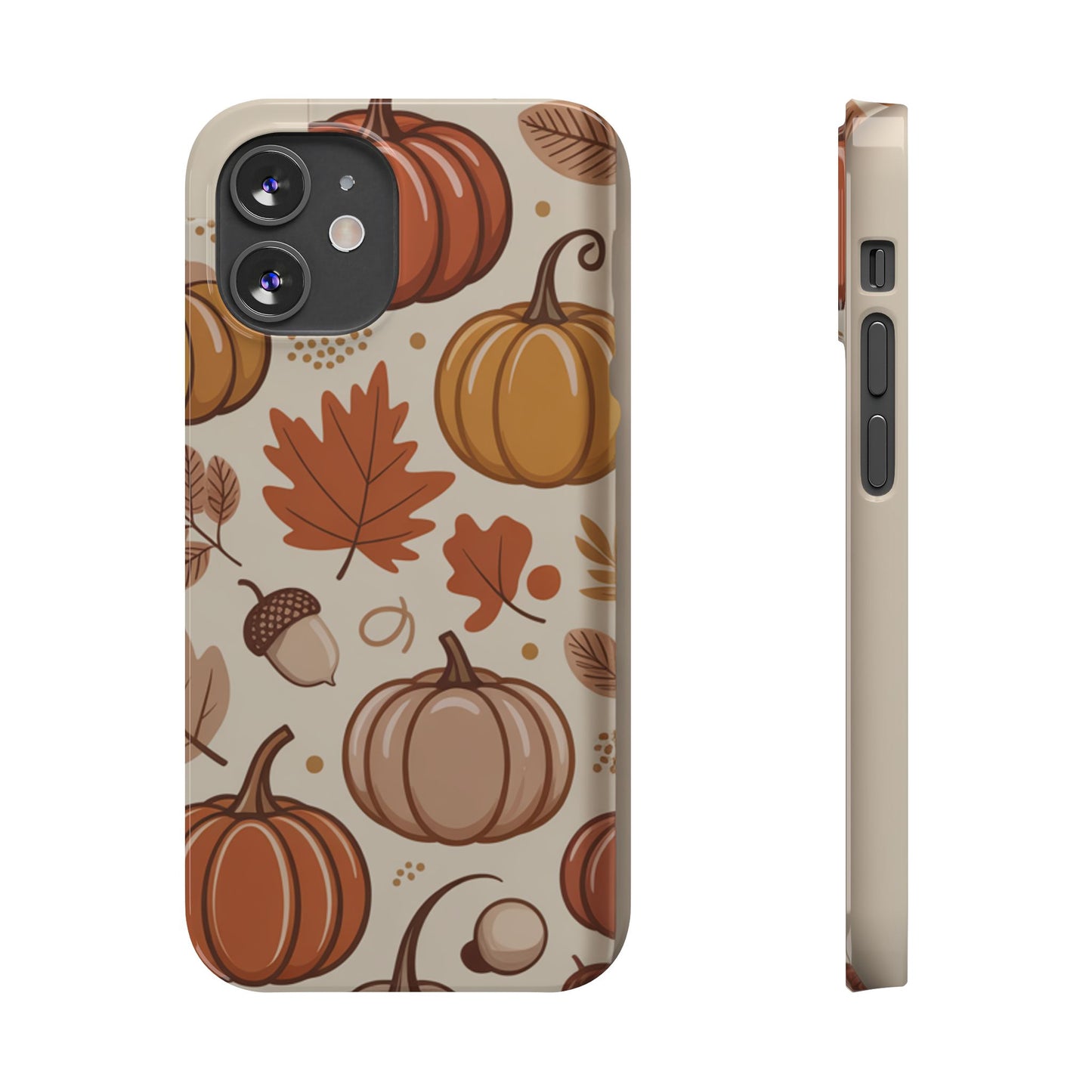 Autumn Pumpkin Phone Case, Fall Slim Phone Cover, Thanksgiving Gift, Cute Fall Phone Case, Seasonal Phone Accessory