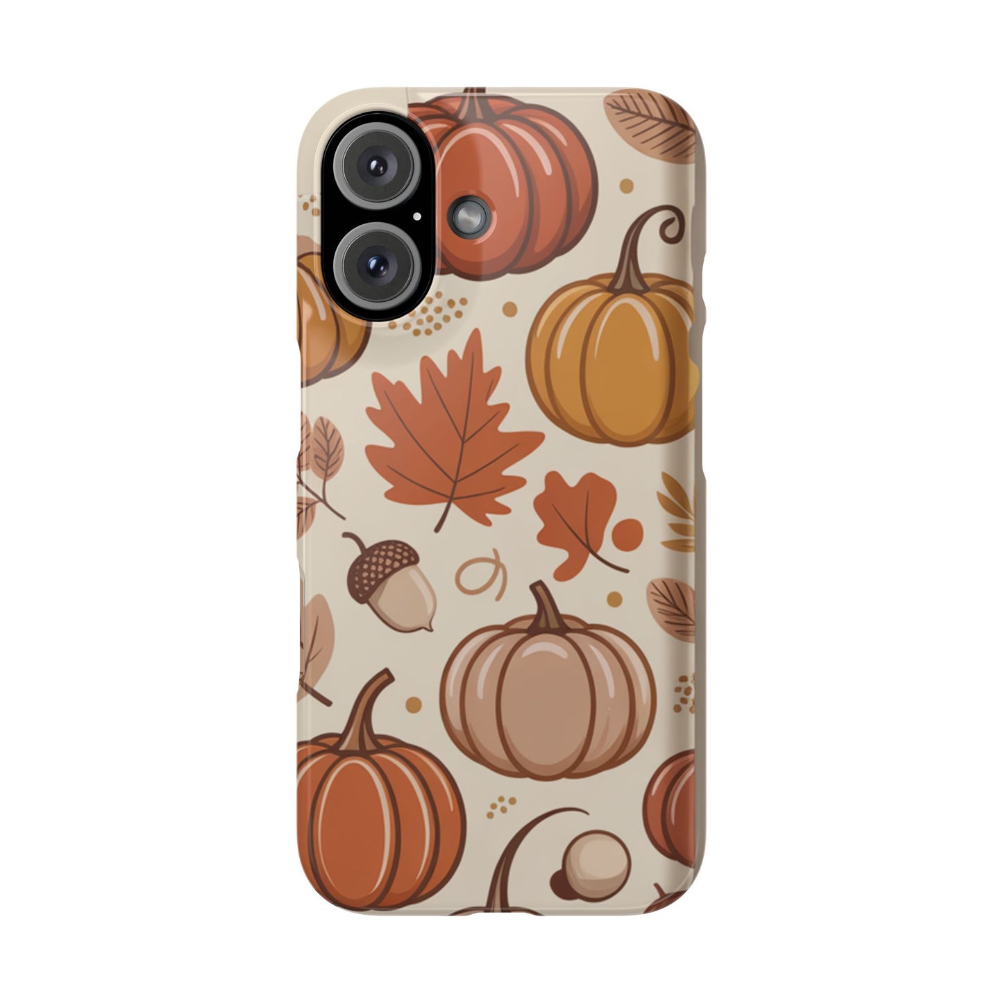 Autumn Pumpkin Phone Case, Fall Slim Phone Cover, Thanksgiving Gift, Cute Fall Phone Case, Seasonal Phone Accessory