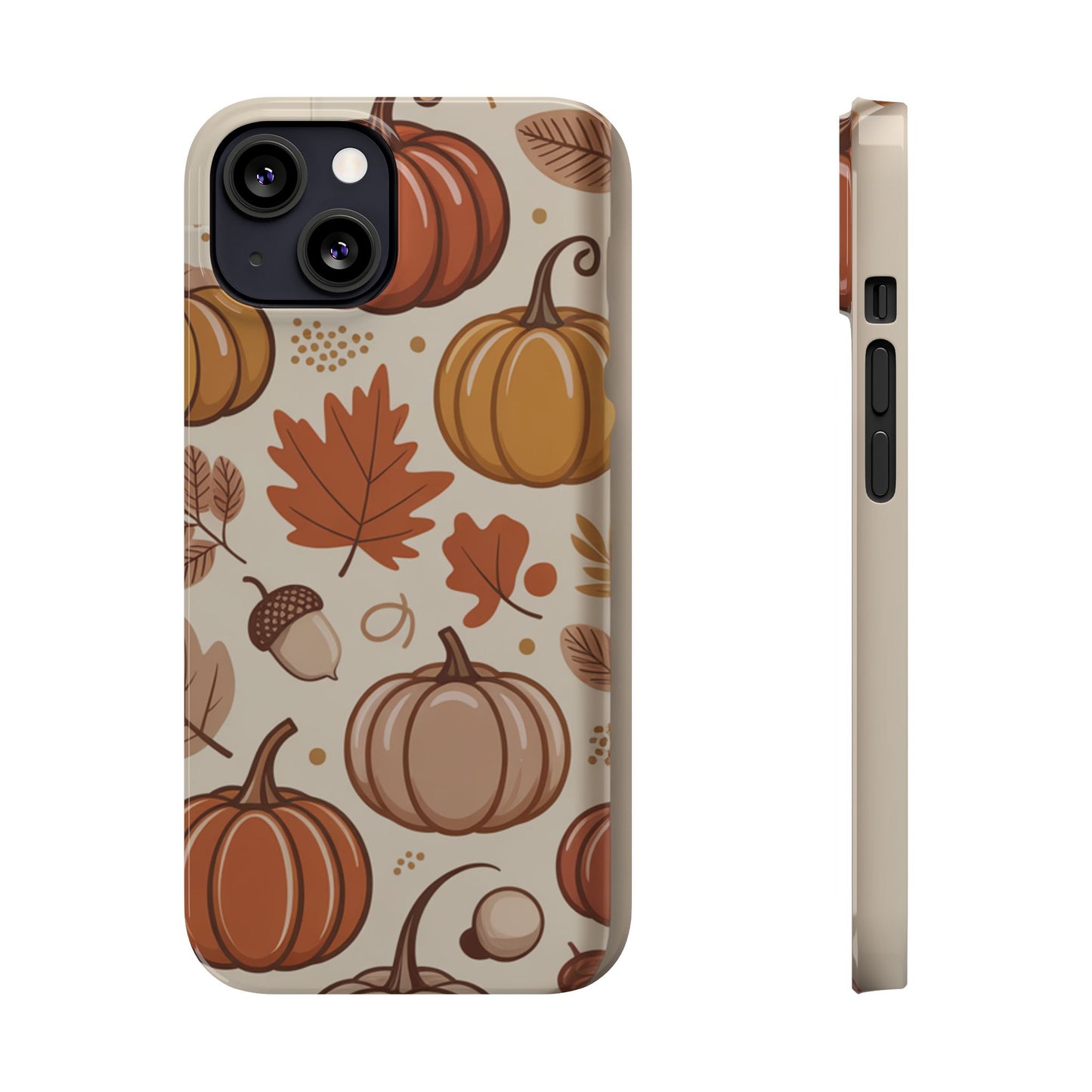 Autumn Pumpkin Phone Case, Fall Slim Phone Cover, Thanksgiving Gift, Cute Fall Phone Case, Seasonal Phone Accessory