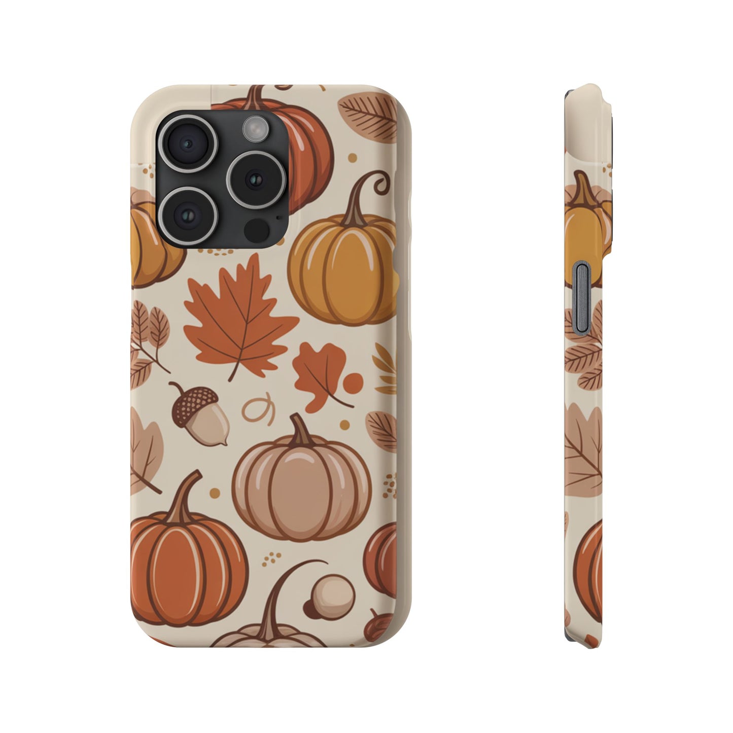 Autumn Pumpkin Phone Case, Fall Slim Phone Cover, Thanksgiving Gift, Cute Fall Phone Case, Seasonal Phone Accessory