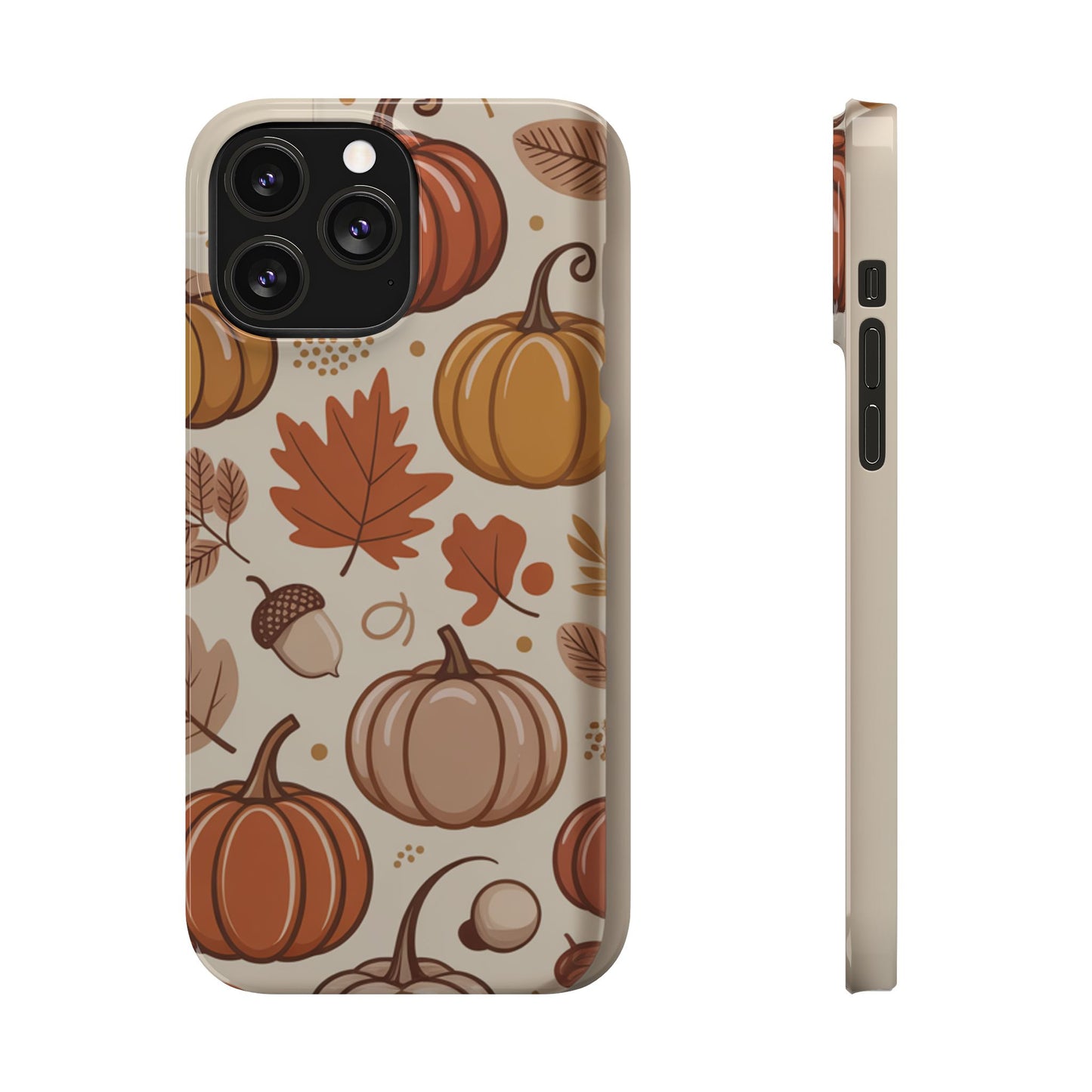 Autumn Pumpkin Phone Case, Fall Slim Phone Cover, Thanksgiving Gift, Cute Fall Phone Case, Seasonal Phone Accessory