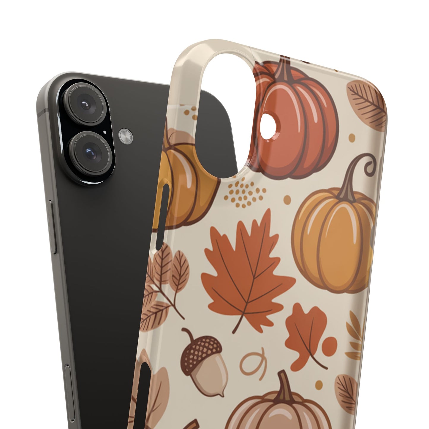 Autumn Pumpkin Phone Case, Fall Slim Phone Cover, Thanksgiving Gift, Cute Fall Phone Case, Seasonal Phone Accessory