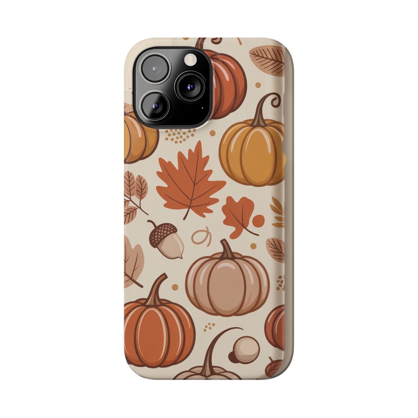 Autumn Pumpkin Phone Case, Fall Slim Phone Cover, Thanksgiving Gift, Cute Fall Phone Case, Seasonal Phone Accessory