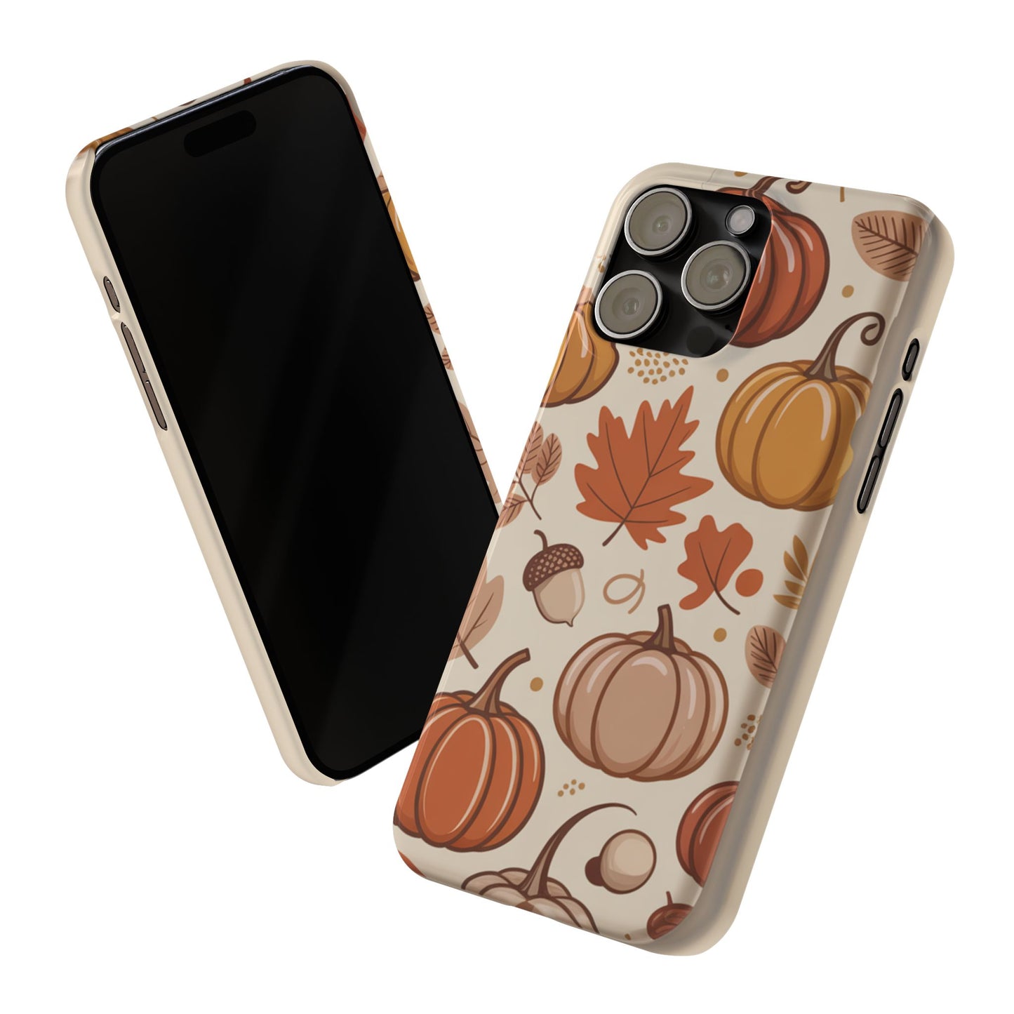 Autumn Pumpkin Phone Case, Fall Slim Phone Cover, Thanksgiving Gift, Cute Fall Phone Case, Seasonal Phone Accessory