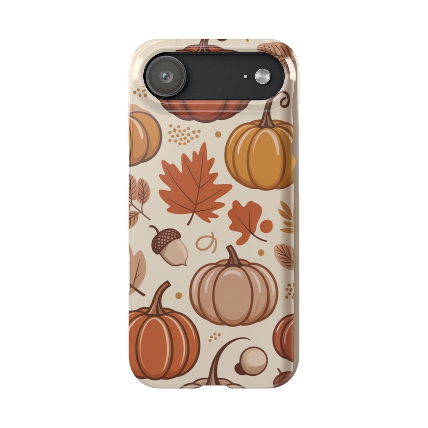 Autumn Pumpkin Phone Case, Fall Slim Phone Cover, Thanksgiving Gift, Cute Fall Phone Case, Seasonal Phone Accessory